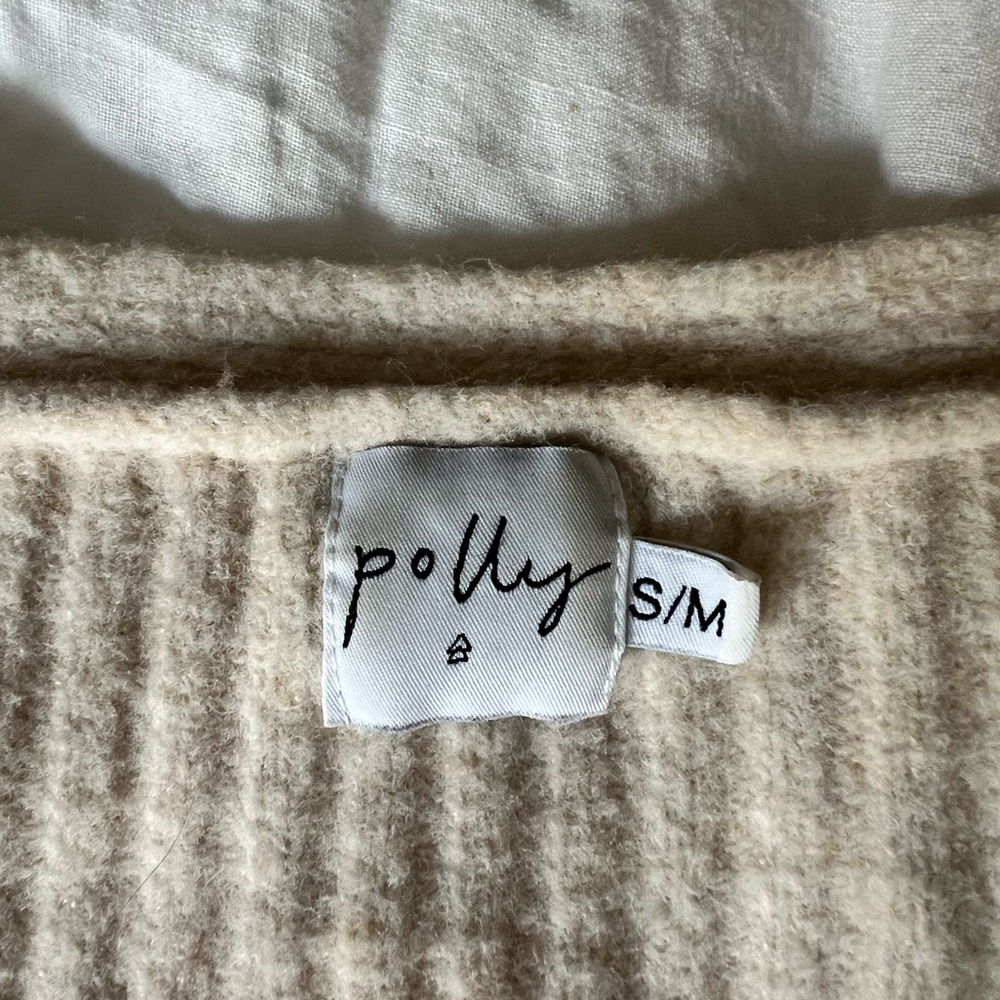 Verge Girl Ribbed Cream Cardigan - Picture 2 of 3